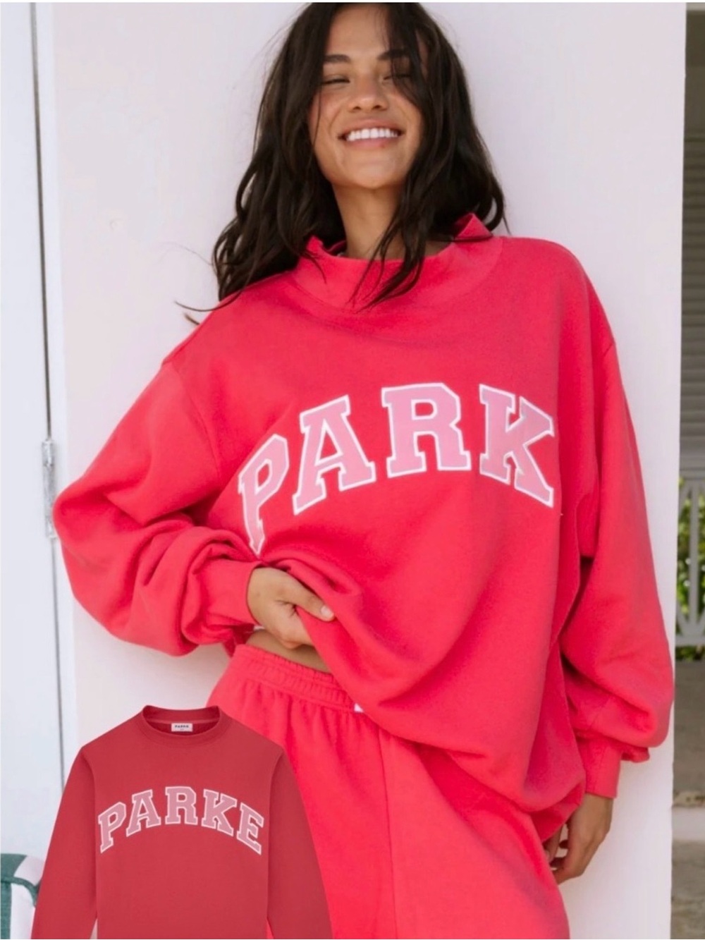 Parke Summerland Flamingo Mockneck l/xl